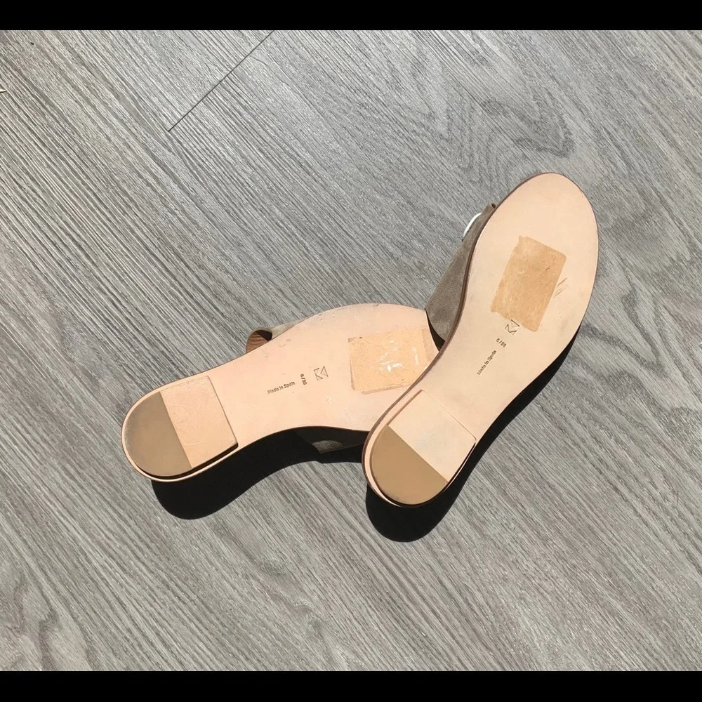 Mercedes Castillo Suede Slide Flat Espadri… - Picture 3 of 5